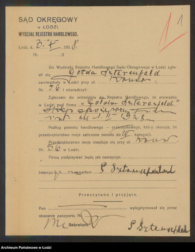 Obraz 3 z jednostki "Gołda Szterenfeld – sklep spożywczy"