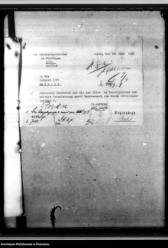 Obraz 14 z jednostki "Kirchenbücher - Gausippenamt. Verwaltung der Landkreise. Landesplannungen. Polenpolitik. Todesursachenbezeichnung. Leuchtpetroleum."