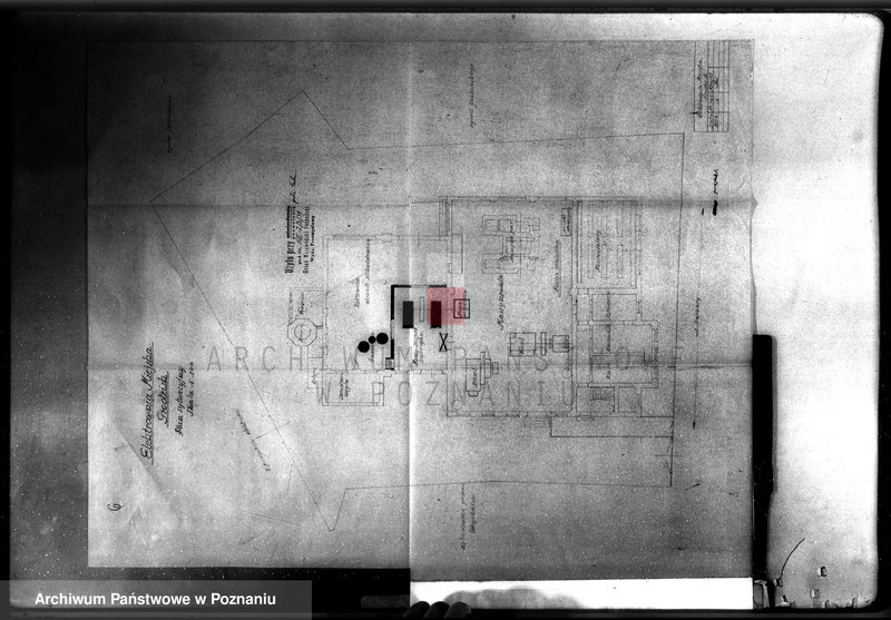 Obraz 12 z jednostki "Pozwolenie policyjno-techniczne na budowę zespołu ssąco-gaz. 125 KM z prądnicą prądu stał. 2 x 115 wolt w elektrowni miejskiej Grodzisk Wlkp., pow. nowotomyski"