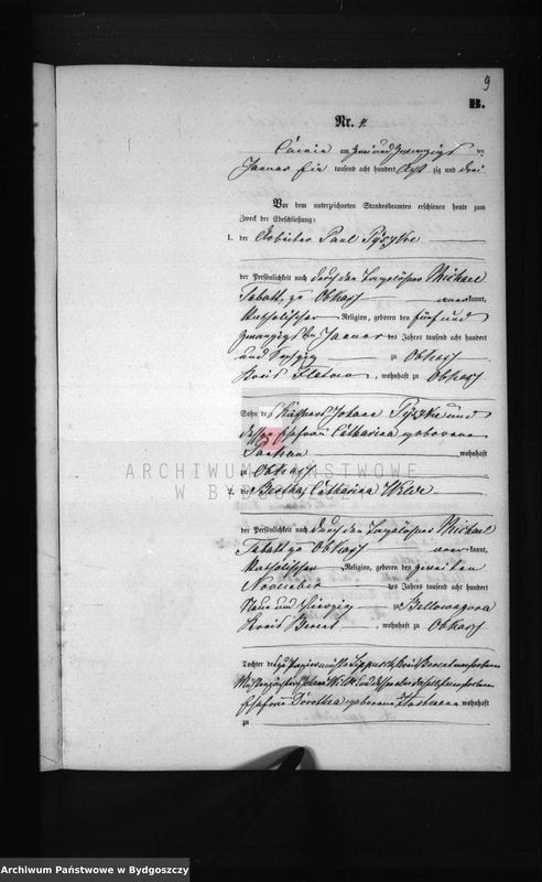 image.from.unit.number "Akta małżeństw - pierwopis nr 1-6"