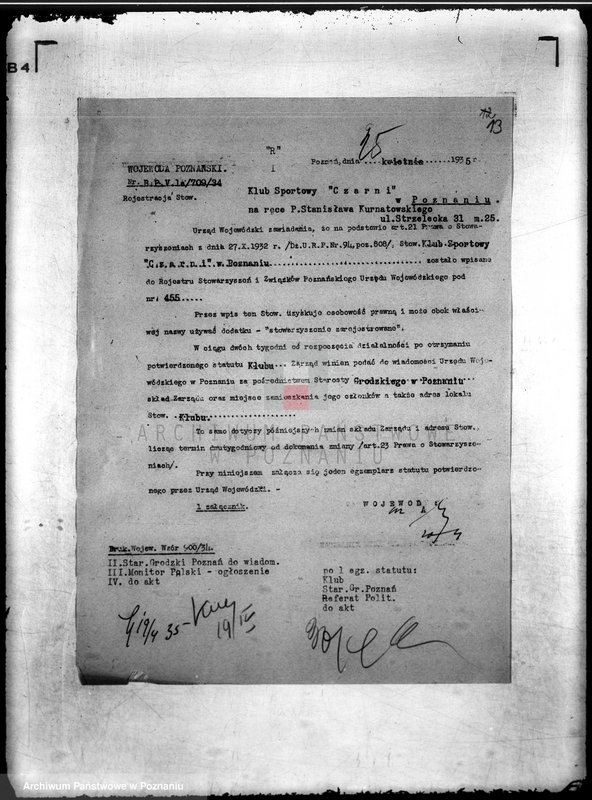 Obraz 18 z jednostki "/Klub Sportowy,,Czarni" w Poznaniu/"