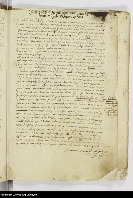 image.from.unit.number ""Regestrum cancellarie seu liber actorum per manus rev-di d-ni Johannis de Lasko - - cancellarii datorum - - "."