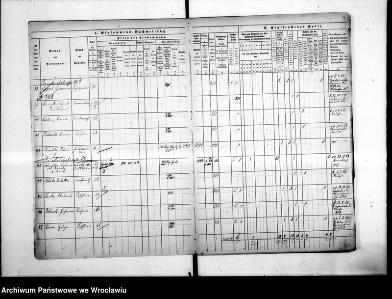 image.from.unit.number "Klassensteuerrolle nebst Eikommens - Nachweisung"