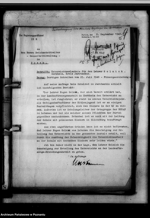 Obraz 20 z jednostki "Fürsorgeerziehung an deutsche Minderjährigen."