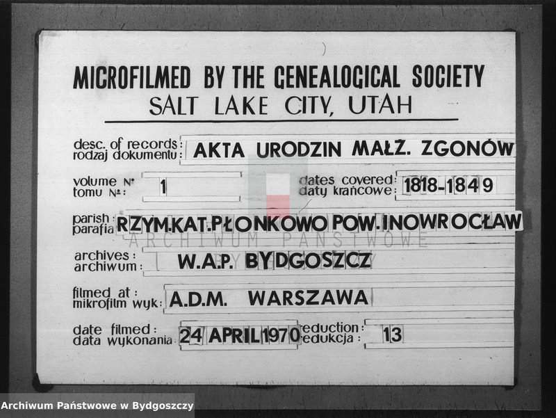 image.from.unit.number "Duplicat ksiąg kościelnych parafii Rzadkwin, pow. Inowrocław"