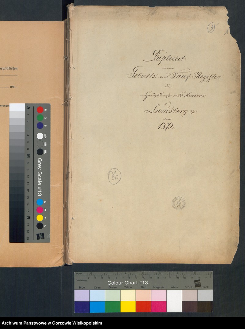 image.from.unit.number "Duplikate der Hauptkirche zu Landsberg an der Warthe (zawiera też księgę zgonów Konkordien, reformirte und Militair Kirchen Gemeinde z 1872 r.)"