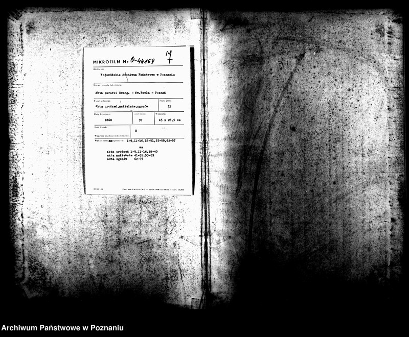Obraz 1 z jednostki "[Akta ślubów, zgonów, urodzeń i chrztów]"