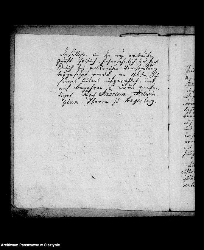 image.from.unit.number "/Rede des Pfarrers Andreas Helwing am Grabe des Martin v. Wallenrodt in der Kirche zu Angerburg/"
