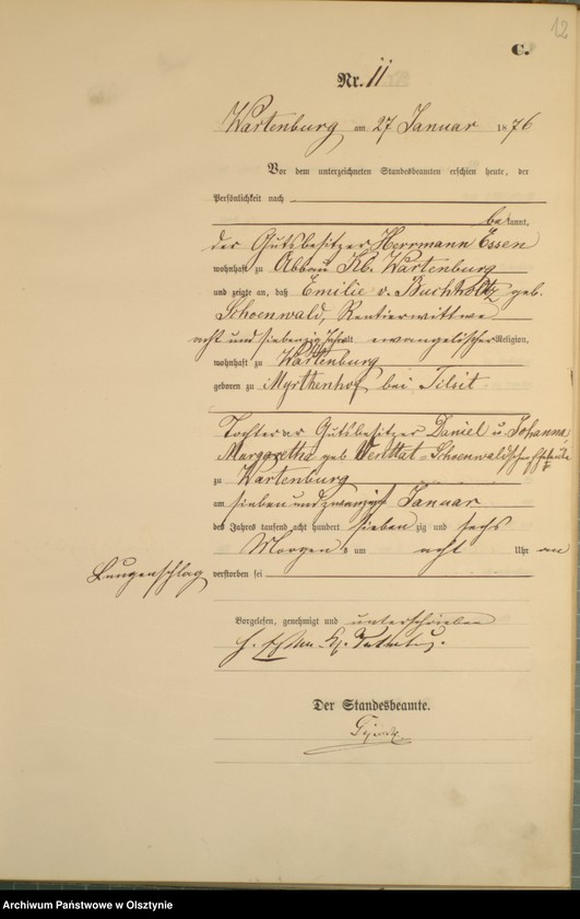 image.from.unit.number "Sterbe-Haupt-Register Nr 1 - 150"