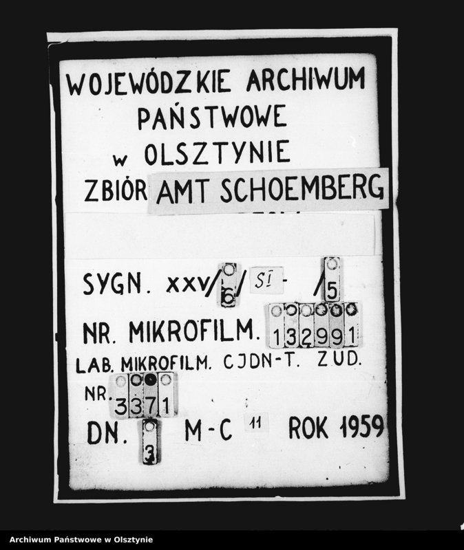 image.from.unit.number "Register über zwei Schönbergische Ambtsbücher von 1693-1671 und Specyfication der im Ambte vorhandenen Acten von 1705-1721 und 9 Rescripta"