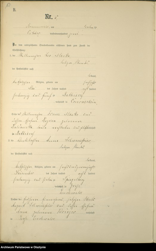 image.from.unit.number "Heiraths-Haupt-Register Nr 1 - 11"