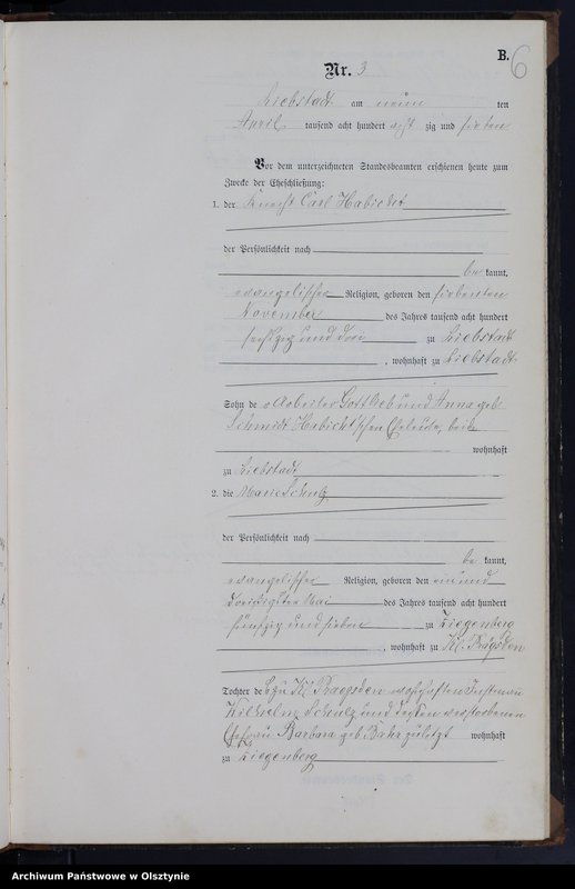 image.from.unit.number "Heiraths-Neben-Register Nr 1 - 14"