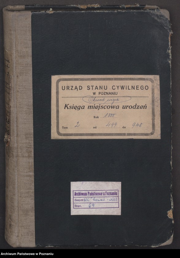 Obraz 3 z jednostki "Księga urodzeń t. II"