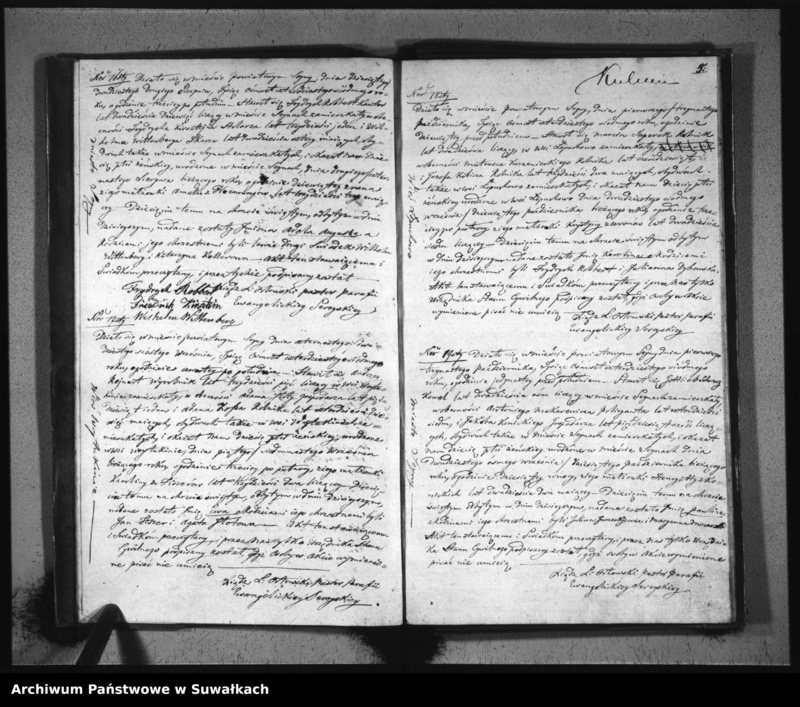 Obraz 7 z jednostki "Księga Duplikat do zapisywania Aktów Urodzenia, Zaślubienia i Zeyścia dla filiału Seyneńskiego Ewangelickiego na Rok 1847."