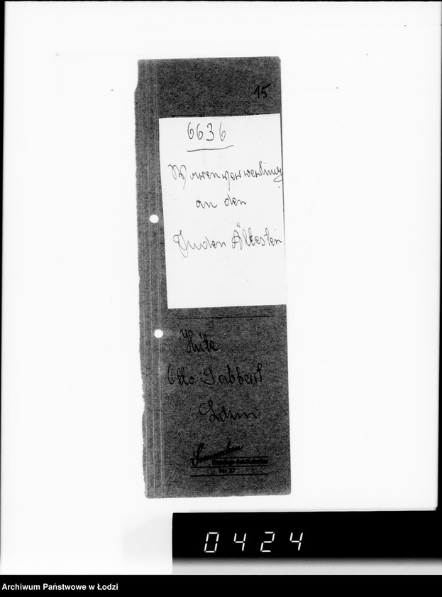 Obraz 19 z jednostki "Firma Otto Sabbert Litzmannstadt IV Warenverwertung an den Juden-Ältesten. Kinderhüte, Mützen"