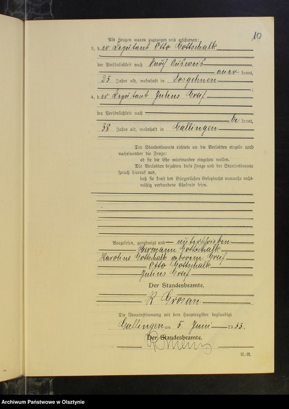 image.from.unit.number "Heirats-Neben-Register Nr 1 - 16 [ Księga małżeństw - wtóropis ]"