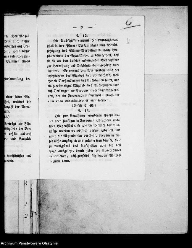 image.from.unit.number "/Denkschriften, Gutachten, Beschwerden usw. die vom IV. Provinzialständischen Landtag dem Kreistag in Angerburg v. d. Deputirten des I. Standes Gen Lt. Gf. L. abgestattet wurden/"