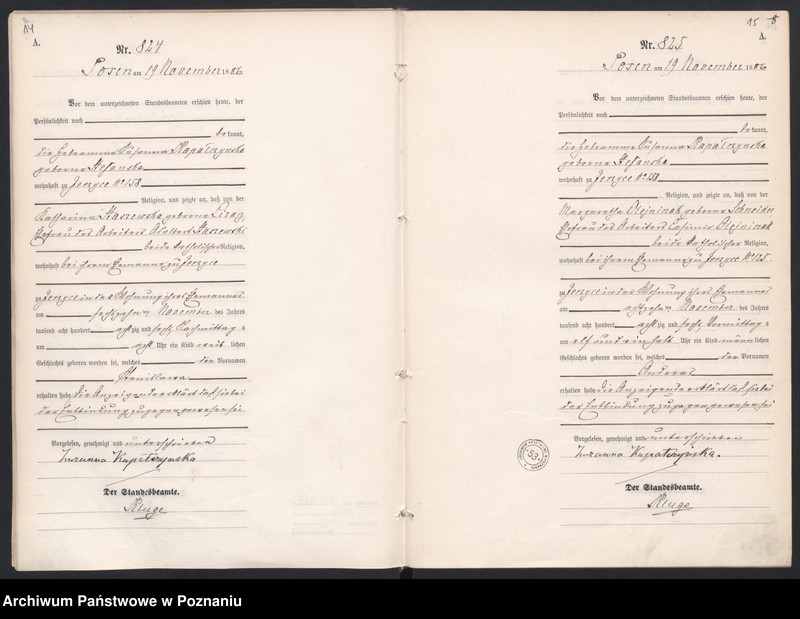 Obraz 11 z jednostki "Księga urodzeń t. III"