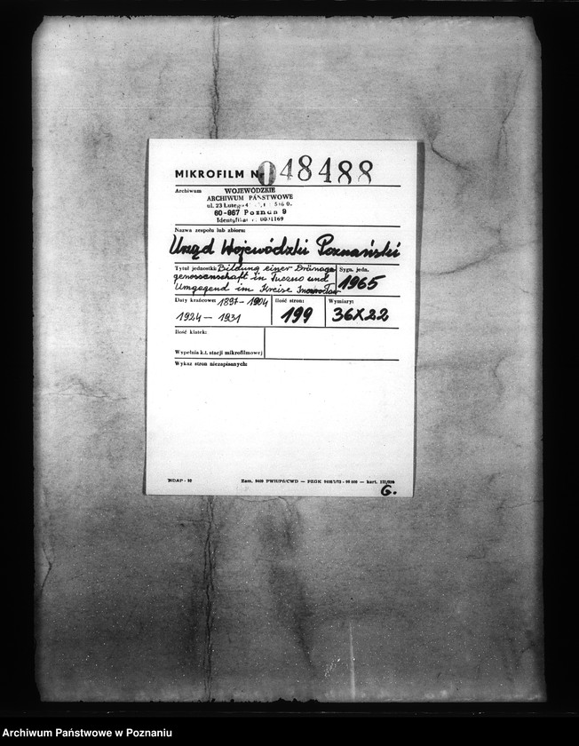 Obraz 2 z jednostki "Bildung der Draenage-Genossenschaft in Tuczno und Umgegend im Kreise Inowrocław"