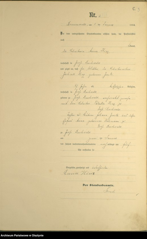 image.from.unit.number "Sterbe-Haupt-Register Nr 1 - 52"