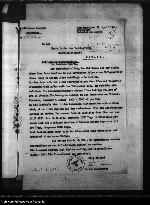 Obraz 7 z jednostki "Gaswerk - Gostingen (Gostyń)"