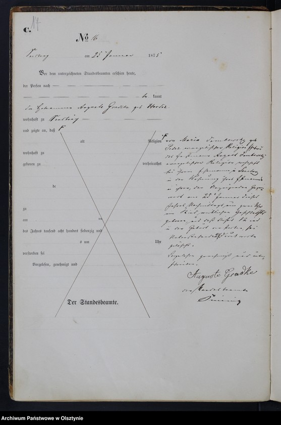 image.from.unit.number "Haupt-Sterbe-Register Nr 1 - 115"