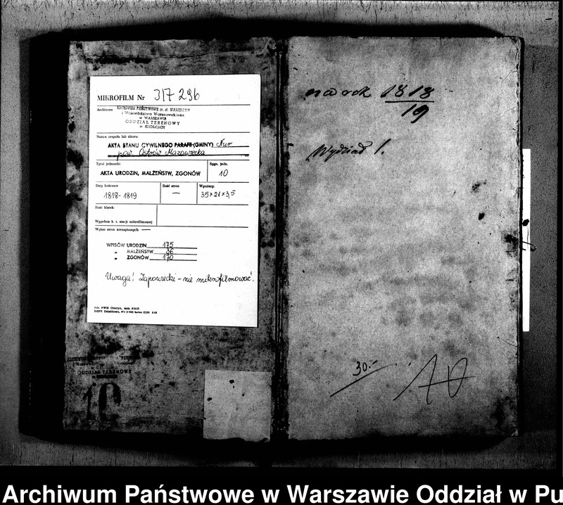 image.from.unit.number "Akta urodzeń, małżeństw, zgonów"