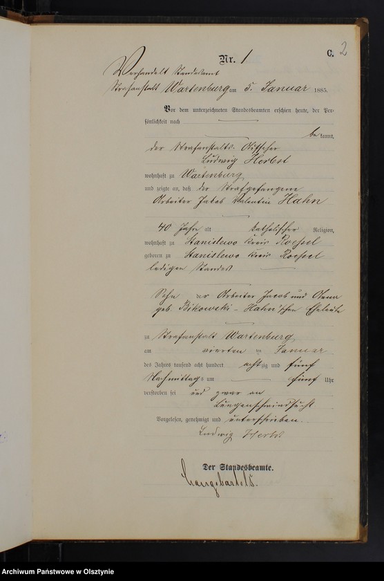 image.from.unit.number "Sterbe-Haupt-Register Nr 1 - 16"