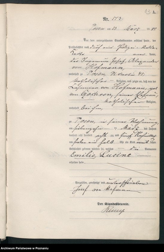 Obraz 16 z jednostki "Księga urodzeń t. II"