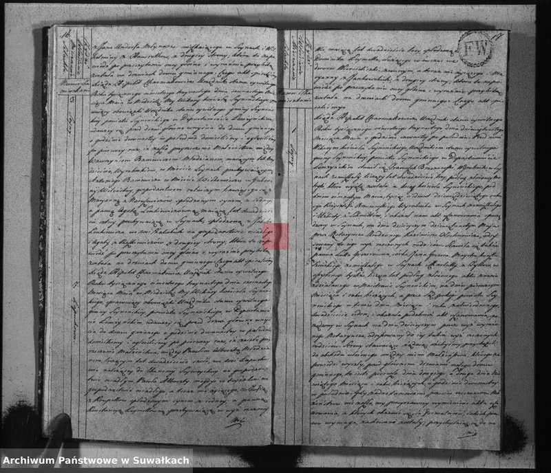 image.from.unit.number "Akta stanu cywilnego zaślubionych w gminie seyneńskiey od 1-go stycznia 1813 roku."