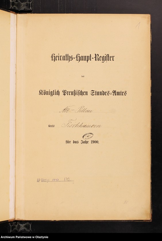 image.from.unit.number "Heiraths-Haupt-Register Nr 1 - 29"