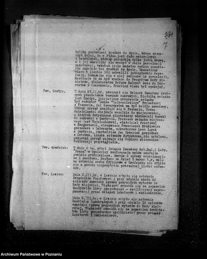 Obraz 12 z jednostki "Sprawozdania sytuacyjne tygodniowe za czas od 1 marca do dnia 28 marca 1930 r. /nr 18-21/"