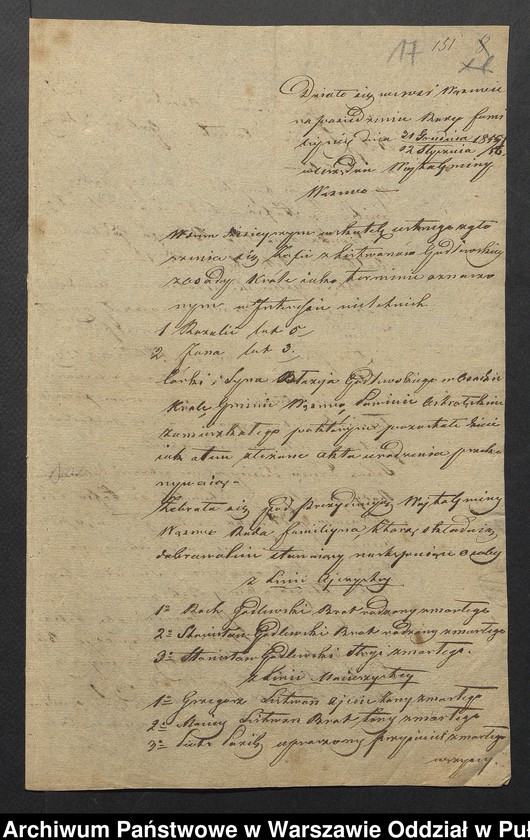 image.from.unit.number "O urządzaniu chłopów byłej rządowej wsi Jonik, gm. Komorowo wchodzącej w skład prywatnej własności tejże nazwy podlegającej ziemianinowi Piotrowi Zieleńskiemu"