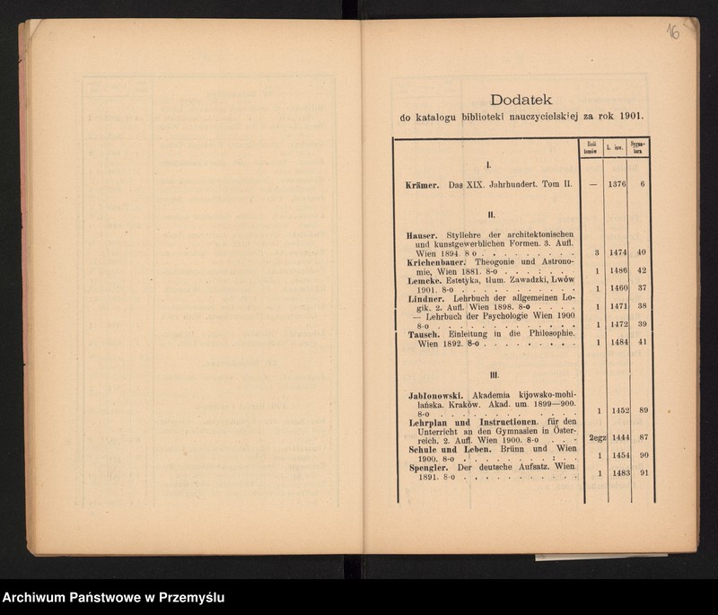 image.from.unit.number "XVII Sprawozdanie Dyrekcji C.k. Gimnazjum w Jarosławiu za rok szkolny 1901"