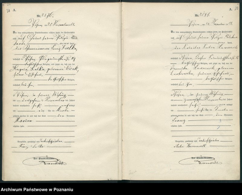 Obraz 17 z jednostki "Księga miejscowa urodzeń"