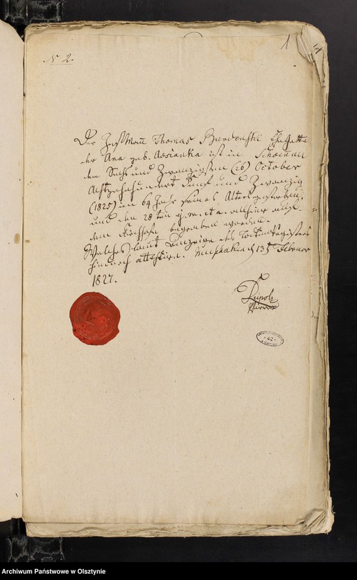 image.from.unit.number "Annexa Slubne z parafii Janowieckiey Obwodu Mławskiego z Roku 1833"