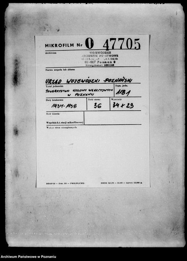 Obraz 2 z jednostki "/Towarzystwo Kolonii Wakacyjnych w Poznaniu/"