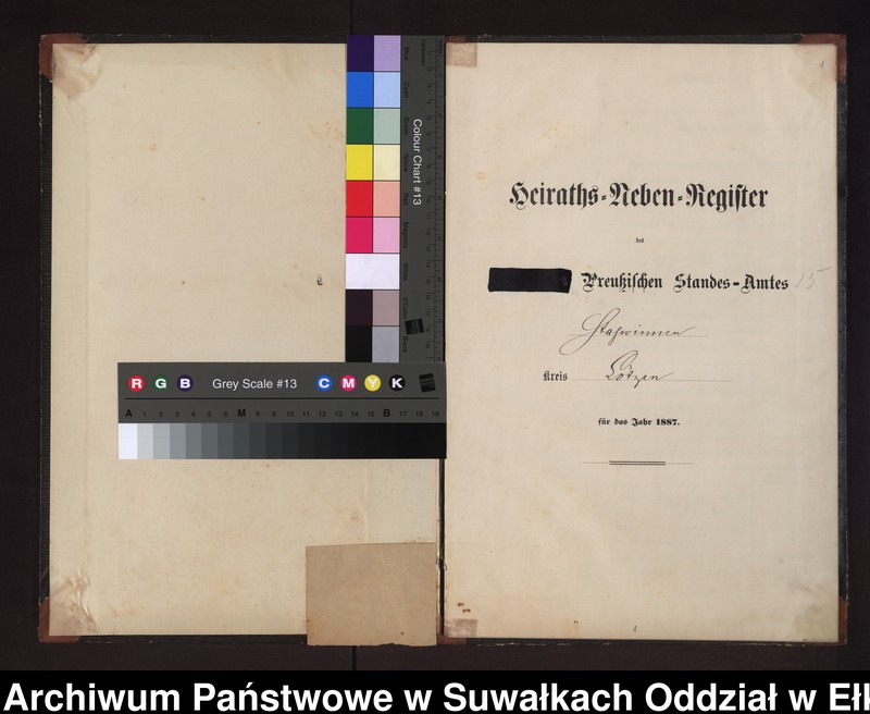 image.from.unit.number "Heiraths-Neben-Register des Preussischen Standes-Amtes Stasswinnen Kreis Loetzen"