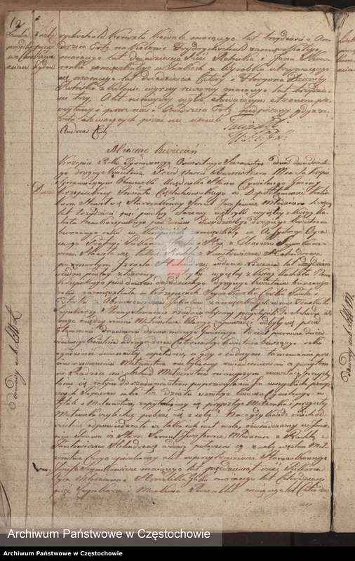 image.from.unit.number "Księga [akt] małżeństw gminy Krzepickiej na rok 1816"