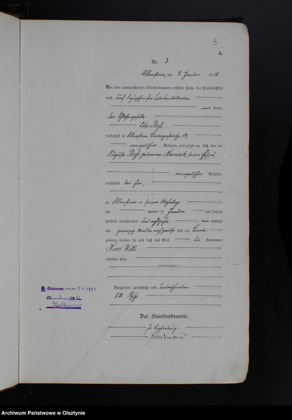 image.from.unit.number "Geburts-Haupt-Register Tom I, Nr 1-597"