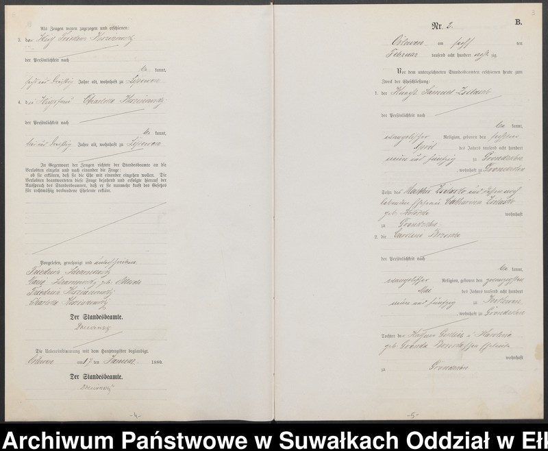 image.from.unit.number "Heiraths-Neben-Register des Preussischen Standes-Amtes Orlowen Kreis Loetzen für das Jahr 1880"
