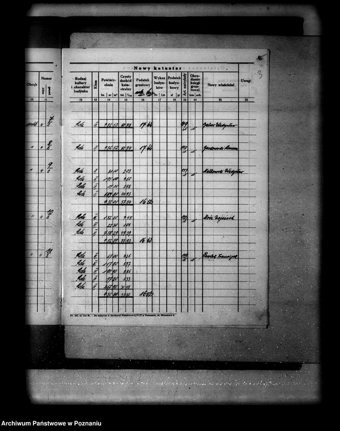Obraz 7 z jednostki "Ostateczny rejestr pomiarowy gromady Mochle powiatu bydgoskiego"