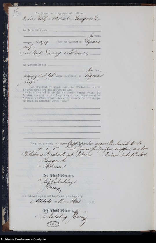 image.from.unit.number "Heiraths-Neben-Register Nr 1 - 20"