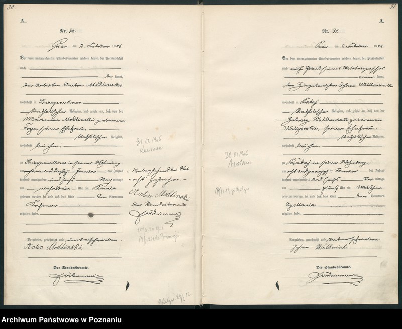 Obraz 18 z jednostki "Księga miejscowa urodzeń"