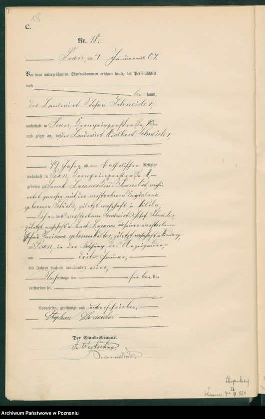 Obraz 20 z jednostki "Księga miejscowa zgonów tom I"