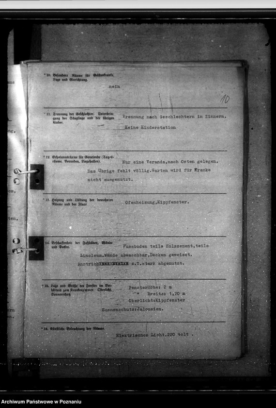 Obraz 15 z jednostki "Krankenhausplanung - Regierungsbezirk Posen"