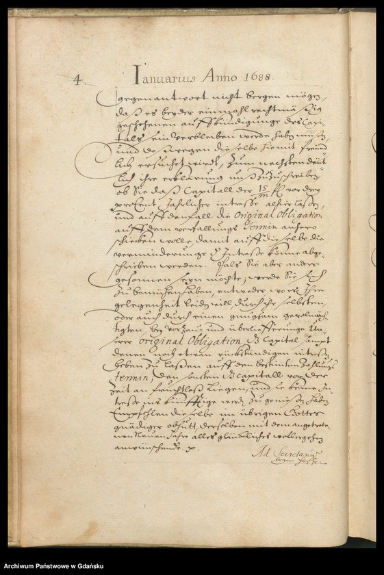 image.from.unit.number "Liber epistolarum Nobiliss. Senatus Gedanensis expeditarum Anno 1688, 1689. Index rerum in literis ab annis 1688, 1689 comprehensarum. Index literarum [chronologicznie, oddzielnie dla lat]"
