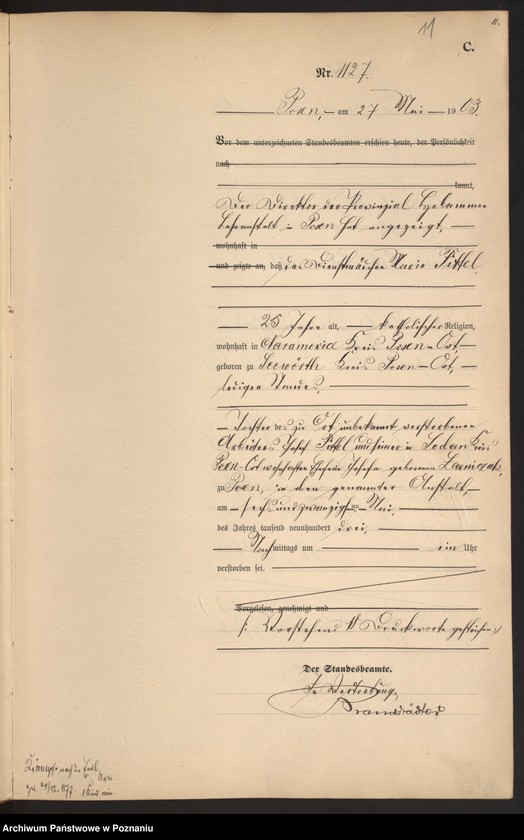 Obraz 14 z jednostki "Księga zgonów tom III"