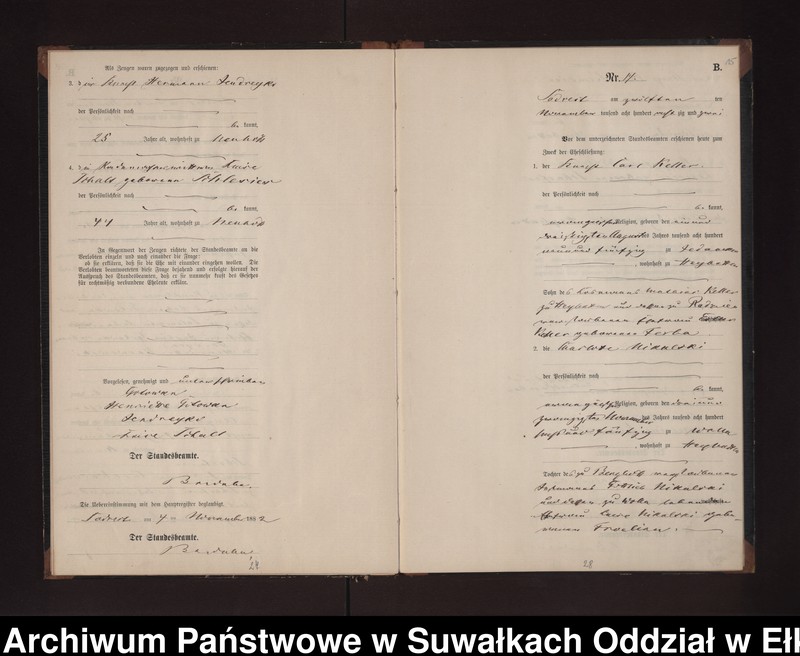 image.from.unit.number "Heiraths-Neben-Register des Preussischen Standes-Amtes Neuhoff Kreis Loetzen"