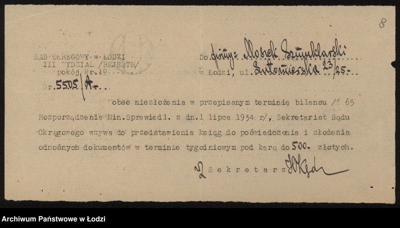 Obraz 10 z jednostki "Moszek Szmuklerski- handel bydłem i sprzedaż mięsa"